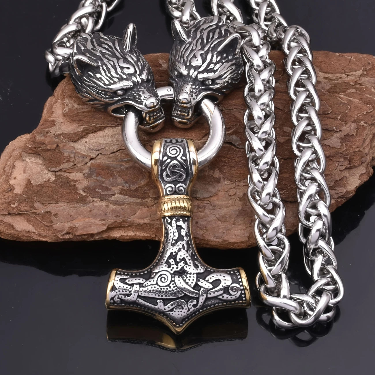 Tors Hammare Halsband – Vikingdesign med Kedja