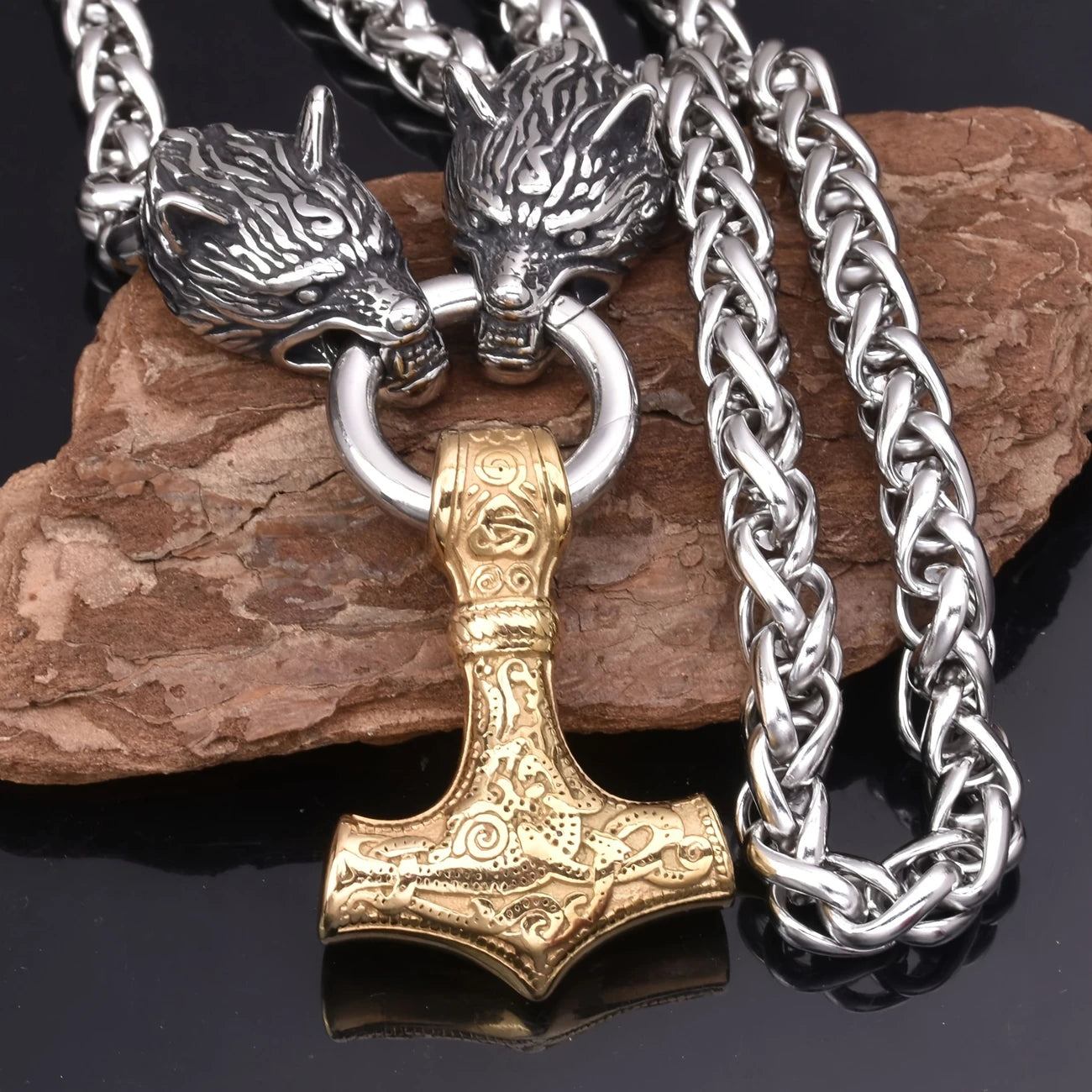 Tors Hammare Halsband – Vikingdesign med Kedja